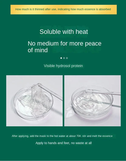 Seaweed Collagen Filling Crystal Mask Jelly Moisturizing Wrinkle Removal Skin Transparent Mask Skin Care Masque Beauty Health