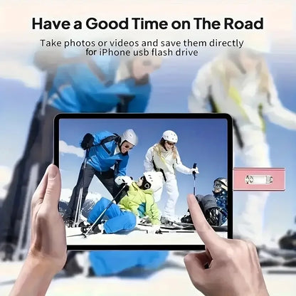 4-in-1 USB 3.0 External Flash Drive for iPhone & Type-C & Android & PC, Easy Backup and File Transfer, Photo Stick Memory Stick