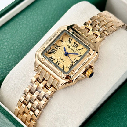 Luxury Women's Watches Elegant Luxury Gold Watch for Women Quartz Waterproof Wristwatches Ladies Relojes Para Mujer Without Box