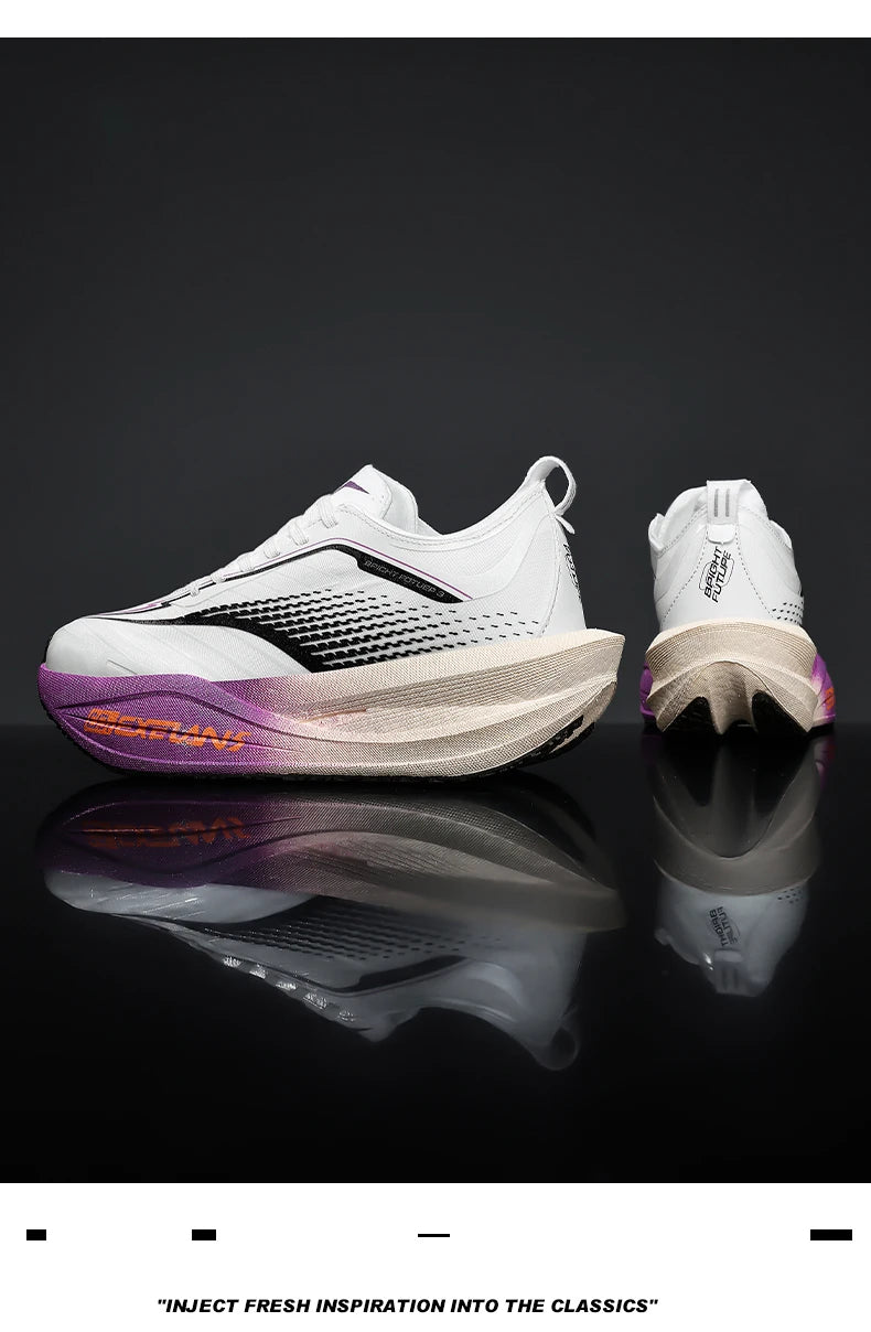 Men Running Shoes Carbon Board Marathon Speciality Sports Breathable Lightweight Women's Comfortable Athletic Sneakers