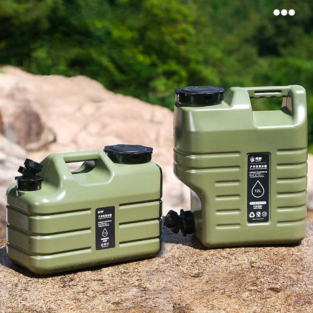 11L Outdoor Water Bin Large Capacity for Camping Fishing Picnic Hiking Portable Drinking Water Canister with Detachable Faucet