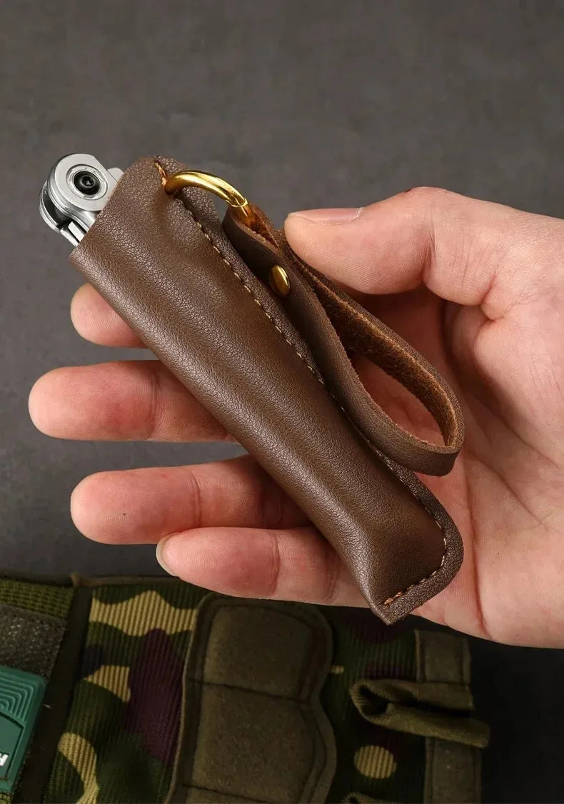 2025 NEW M390 Steel Feather Pattern Folding Knife Outdoor Camping Pocket Knife Portable Fruit Knife High Hardness Folding Knife