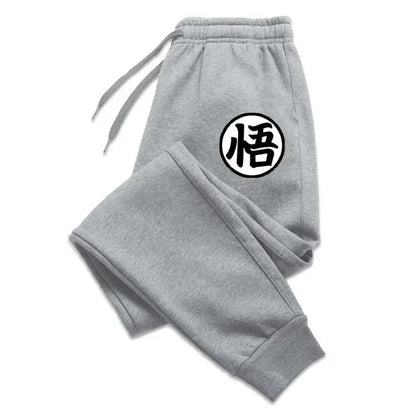 Fitness men's sports pants, long pants, sportswear, jogging pants, Japanese anime Goku printed hip-hop streetwear