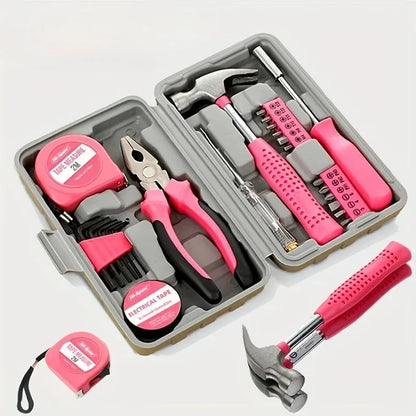 Best-selling manual hardware household tools set - multi-functional and easy-to-use complete set of daily household tools box