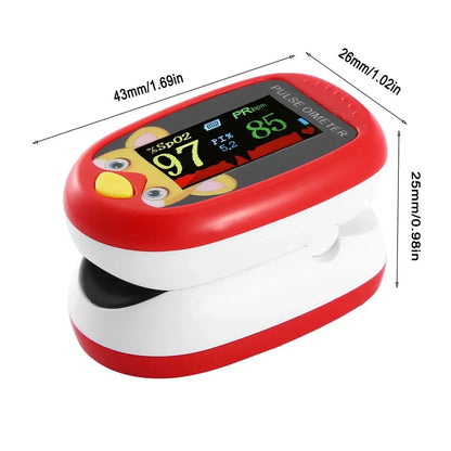 JUSTLANG Child Fingertip Pulse Oximeter Baby Rechargeable Medical Blood Oxygen Saturation Meter  Pediatrics Kids Oximetro SPO2