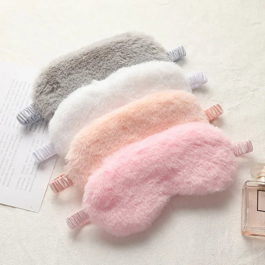 Eye Cover Plush Mask Eyepatch Nap Health Eye Cover  Sleeping Mask Sleeping Blindfold Soft Plush Eye Masks Cute Love Cloud