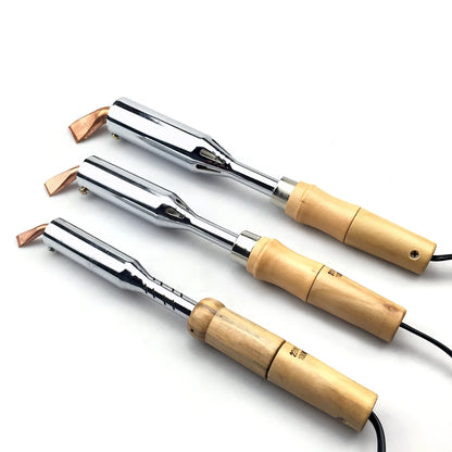 75-200W High Power Electric Soldering Iron Wooden Handle Copper External Thermal Soldering Tool Household Electric Soldering Pen