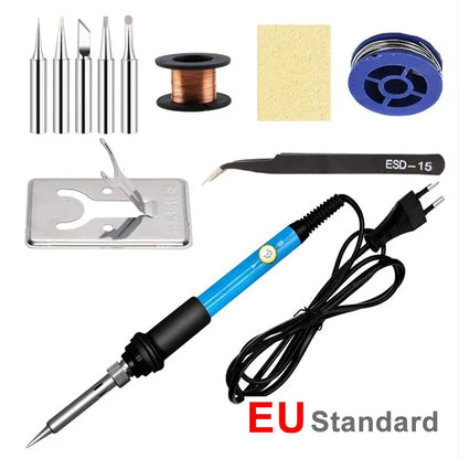 Adjustable Temperature Electric Soldering Iron 110V(US plug) /220V(EU Plug) 60W  Soldering Iron Welding Solder Repair Tool