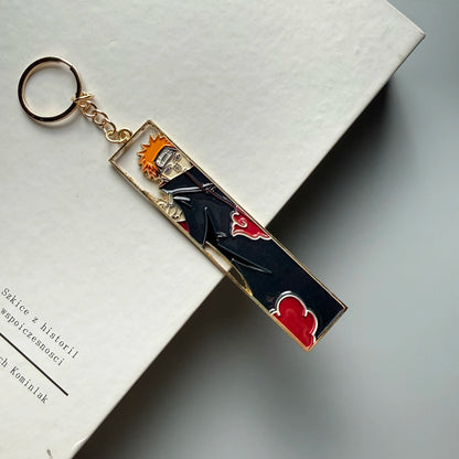Anime Metal Hollow Out Keychains Bookmark Cute Jet Manga Fashion Bag Key Tag Jewelry Accessory Key Ring Holder Gift Anime