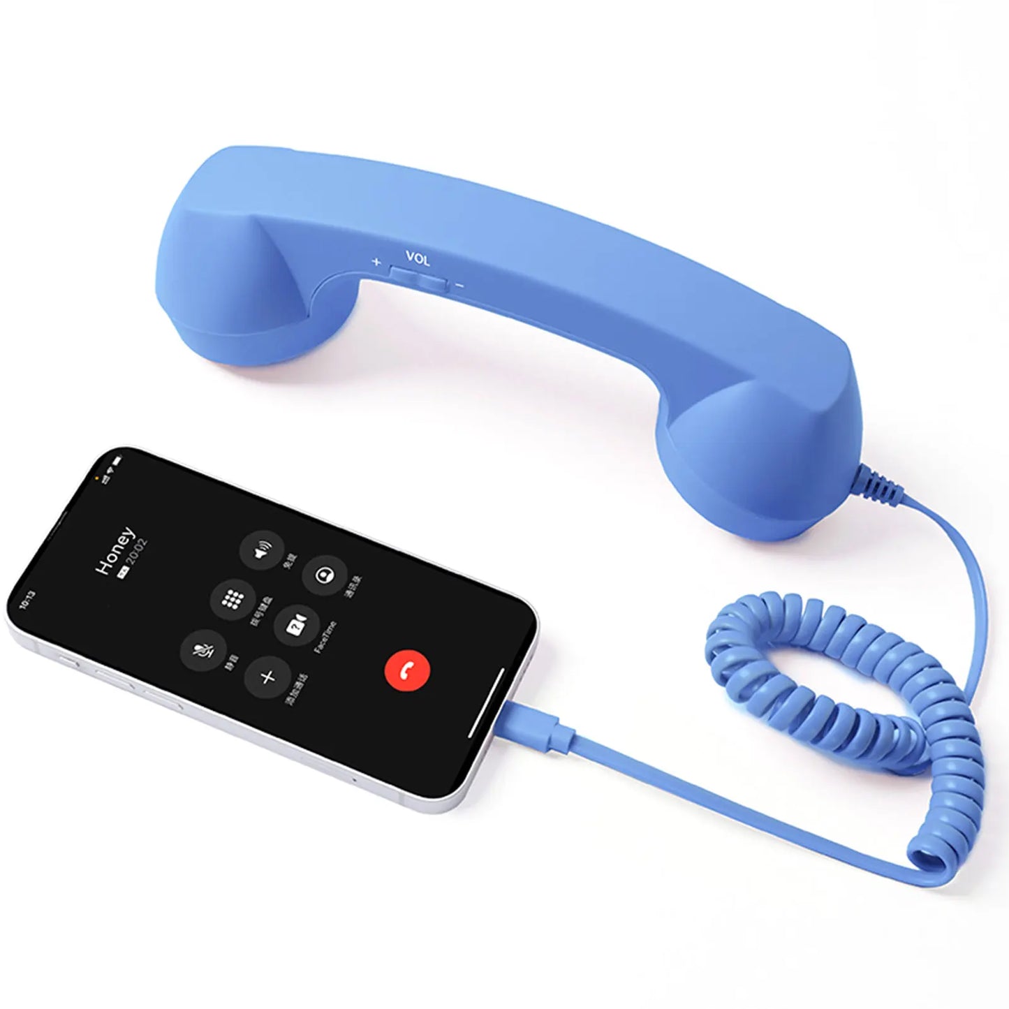 C-Type Telephones Handset Mobile Calls Receiver Type-C Plug Play Crystals Clear Calls Type C Adapter Mic Microphone Speaker
