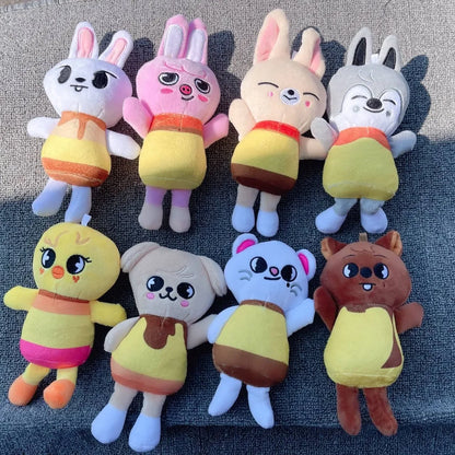 300style 10/22cm Skzoo Plush Bag Toy Kawaii Stray Wolf Plush Cartoon Stuffed Animal Doll Kawaii Toy Room Decor Children Gift