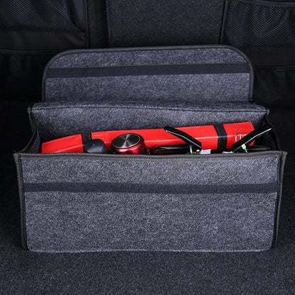 Large Anti Slip Compartment Boot Storage Organizer Tool Car Storage Bag Car Trunk Organizer Soft Felt Storage Box Accessories