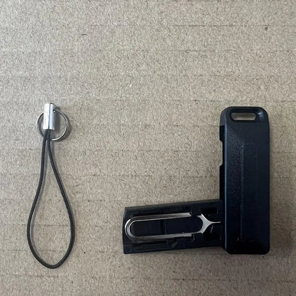 BUDI Anti-Lost Sim Card Eject Pin Needle Plastic Storage Box Mobile Phone Steel Ejector Pin SIM TF Card Tray Opener Keyring