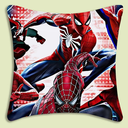 Spider-Man mascot Pillow Covers Cartoon Sofa Decorative Home Double-sided Printing Short Plush Cute Cushion Cover