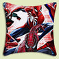 Spider-Man mascot Pillow Covers Cartoon Sofa Decorative Home Double-sided Printing Short Plush Cute Cushion Cover
