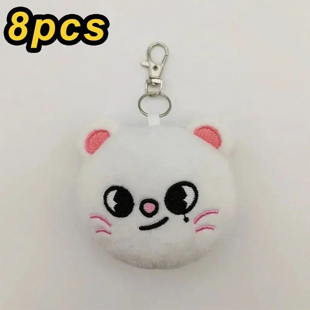 20cm 8pcs/Set Plush Toy Kawaii Skzoo Stray kids Plush Cartoon Stuffed Animal Doll Kawaii Companion Toys Room Decor Gift