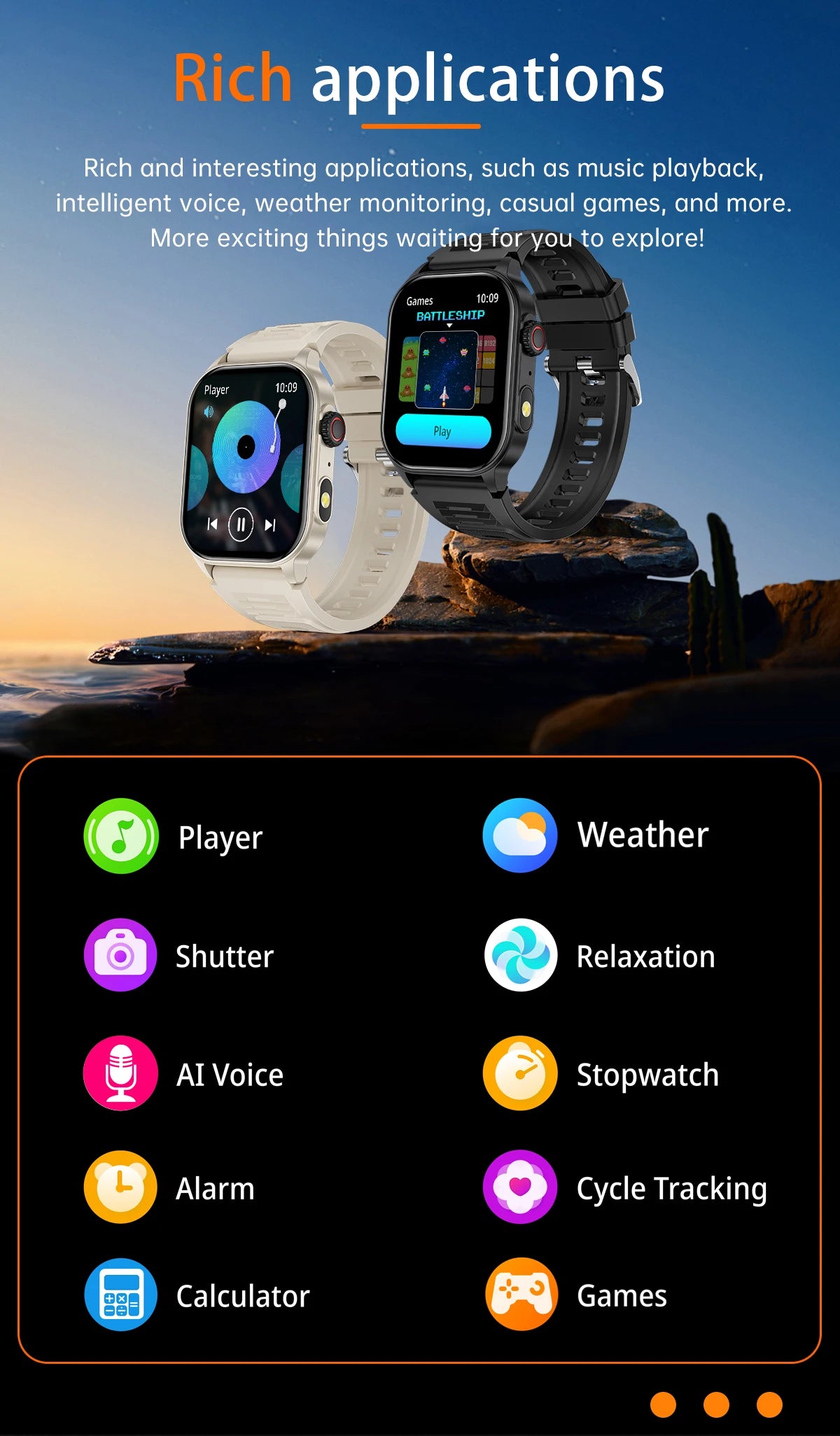 LIGE 2.01" HD Wyświetlacz Smartwatch dla Mężczyzn Kobiet Monitor Zdrowia Zegarki Sportowe Fitness AI Głos Rozmowy Bluetooth Męski Smartwatch Nowość