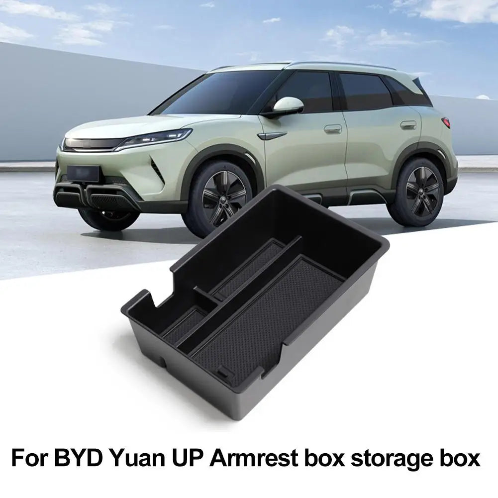 Armrest Box Storage Tray For BYD Yuan Pro Yuan UP ATTO 2 EV 2024 2025 Non-slip Armrest Storage Box Car Interior Accessories V9M5