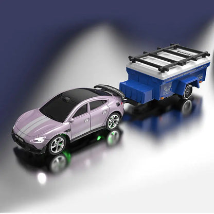 New 1:64 Rc Car Mini 2.4Ghz City Road Handle High Speed Alloy All Terrain Remote Control Car Dual Control Children's Toys Gifts