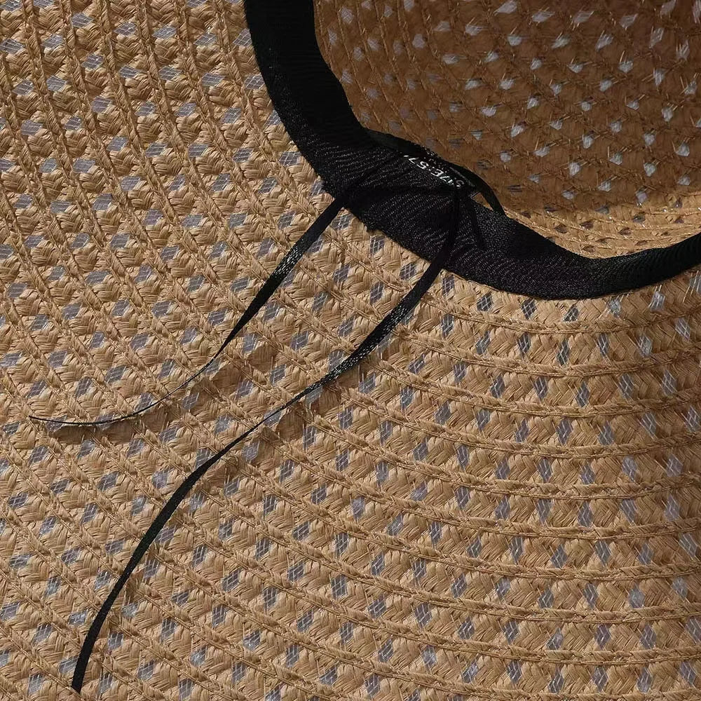 70cm Oversized  Wide Brim Sun Hat Travel  Large UV Protection Beach Straw Hats Women's Summer Floppy Foldable Chapeaux Wholesale