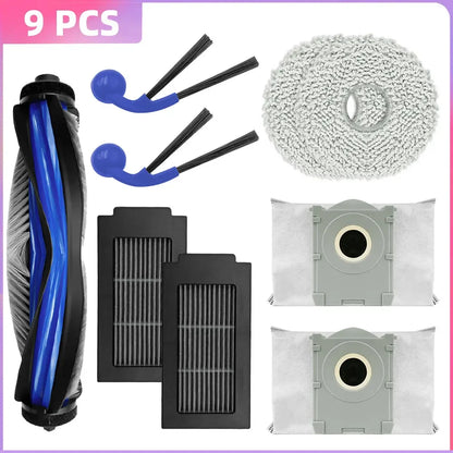 Parts For Ecovacs Deebot T30C / T30C OMNI Parts Main Roller Side Brush Filter Mop Cloth Dust Bag