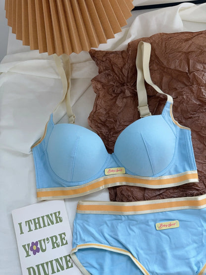 YUQI Dopamine Pink Plus Size Bra - Big Bust Lift | Anti-Sag Non-Trace Thin Lingerie Wireless Push Up Comfort Sexy Support