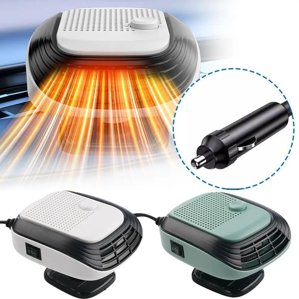 Car Winter Fast Heating 120w Electric Heated Fan Auto Windshield Defogging Heating Cooling Truck RV SUV Travel Camper Tools