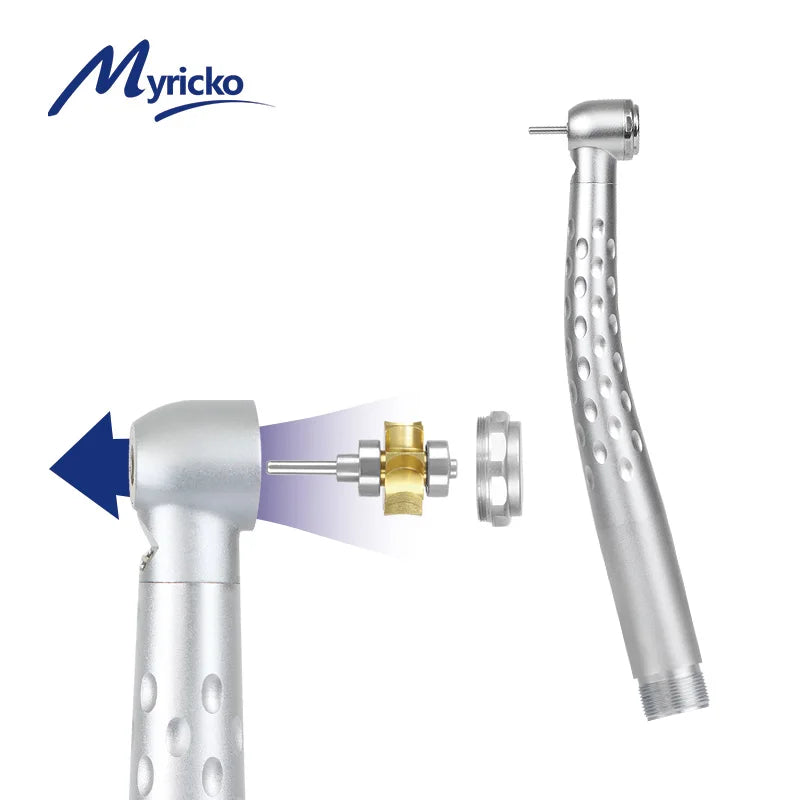 Style Denta lLED  High Speed Handpiece rotation E-generator Fiber Optic Push Button Ceramic Bearing CartridgeAir Turbine