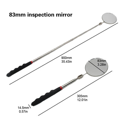 Universal Auto Repair Tool Accessory 360°Rotat Detection Fold Mirror Telescopic Bottom Inspection Mirror for Vehicle Maintenance