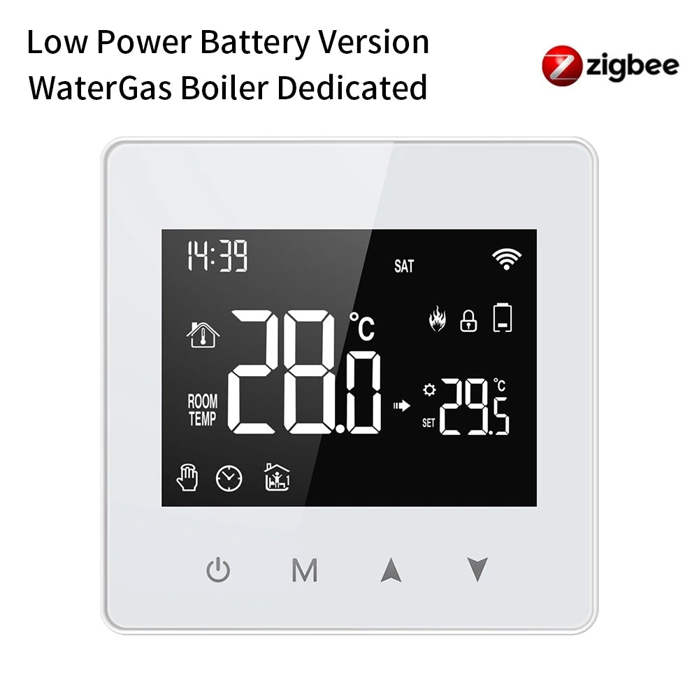 AVATTO WiFi/ZigBee Low Power Battery Smart Thermostat Water Gas Boiler Temperature Controller For Tuya Alexa Google Home Alice
