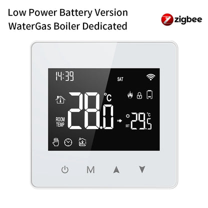 AVATTO WiFi/ZigBee Low Power Battery Smart Thermostat Water Gas Boiler Temperature Controller For Tuya Alexa Google Home Alice