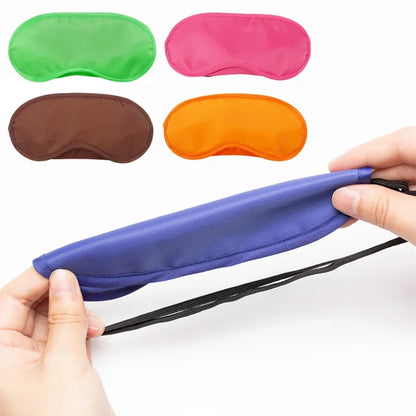 Silk Sleep Eye Mask Padded Shade Eye Cover Patch Sleeping Mask Eyemask Blindfolds Travel Relax Rest Women Men