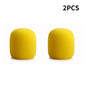 Wireless Handheld Microphone Cover Colorful Windproof Anti-Saliva and Washable Sponge Foam Cover for Most Microphone 3.5 X 7CM