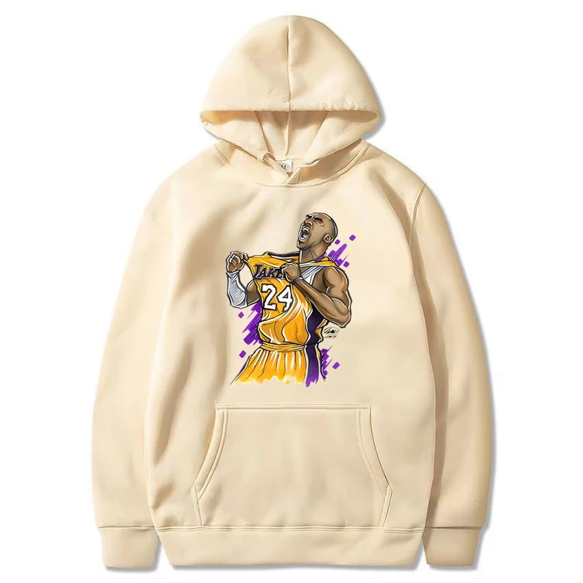 Lakers Kobe Bryant Printed Spring and Autumn Hoodie Unisex Casual Classic Simple Cool Sportswear