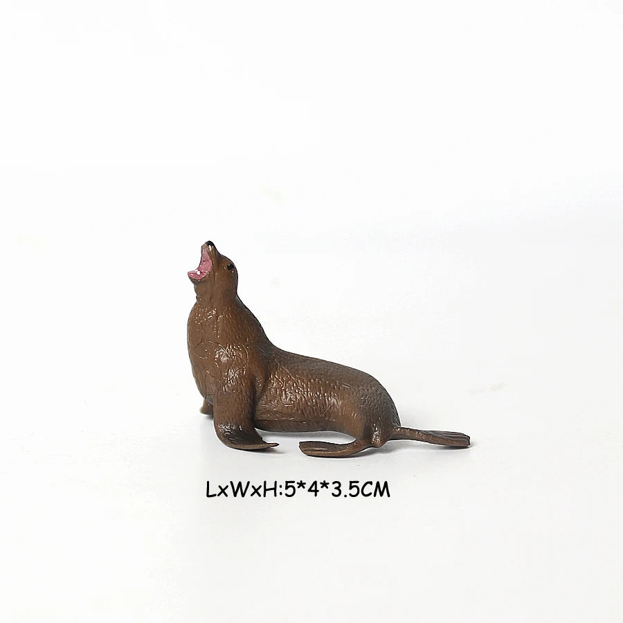 Realistic Dugong Manatee Walrus Sea Lion Fur Seal Ocean Sea Life Animals Model Action Figures Durable Education And Fun Play Toy