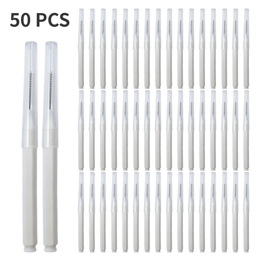 20/50PS Portable Mini Eyebrow Brushes Disposable Eyelash Brow Lifting Brush Applicators Lash Extension Comb Beauty Makeup Tools