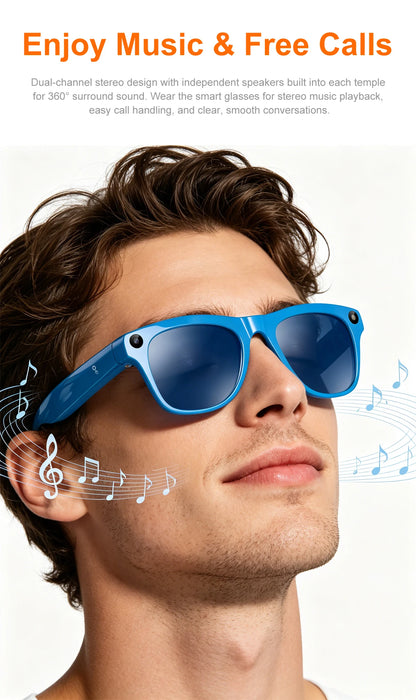 Lenovo 8KHD 2400W Upgrade Smart AI Glasses Women Men Color Changing Photo Video Voice Call Translation Motorcycle Glasses