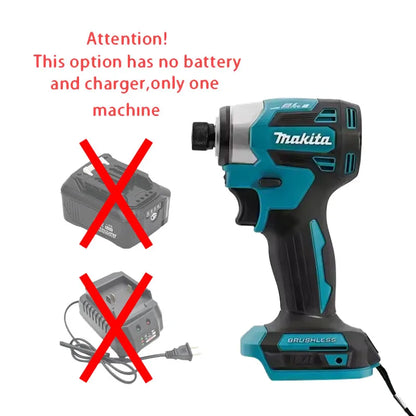 Makita DTD173 Cordless Brushless Impact Driver 1800RPM 180Nm Electric Drill for Wood Bolt T-Mode Compatible with Makita Battery