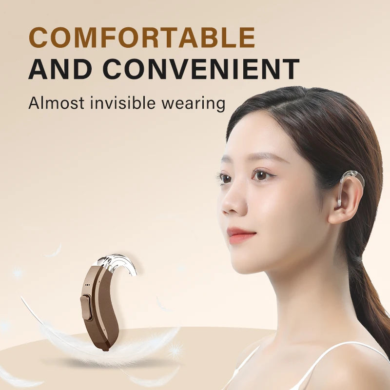 Acosound 64-channel Bluetooth hearing aid, audiogram programmable, high power, for moderate to severe hearing loss and deafness