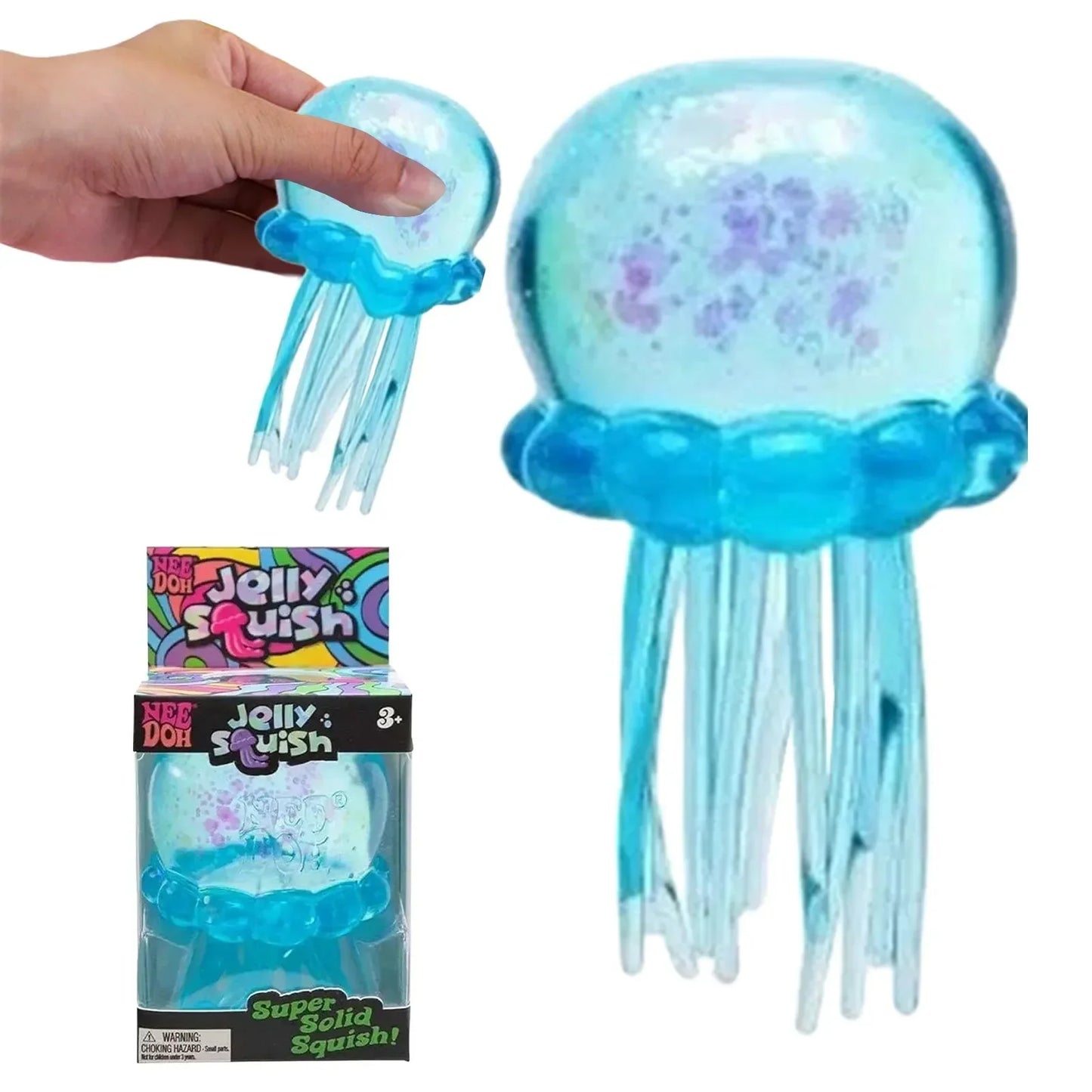 Squishies Nee Doh Meduza Zabawka do ściskania, Zabawka sensoryczna wodna Miękka galaretka do ściskania, antystresowa zabawka fidget