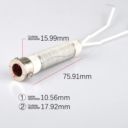 220V 75W100W150W200W300W500W Soldering Iron Core Heating Element Replacement Welding Tool Mica Externally Heating Core
