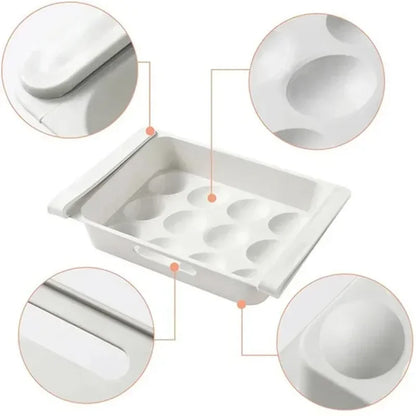 Egg Storage Box Side Door of Refrigerator Storage Organizer Kitchen Reversible Special Egg Storage Tray Kitchen Accessories