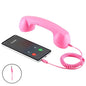 3.5mm Universal Retro Telephone Handset Retro Telephone Receiver Handset Mini Microphone Speaker for Mobile Phones Computers