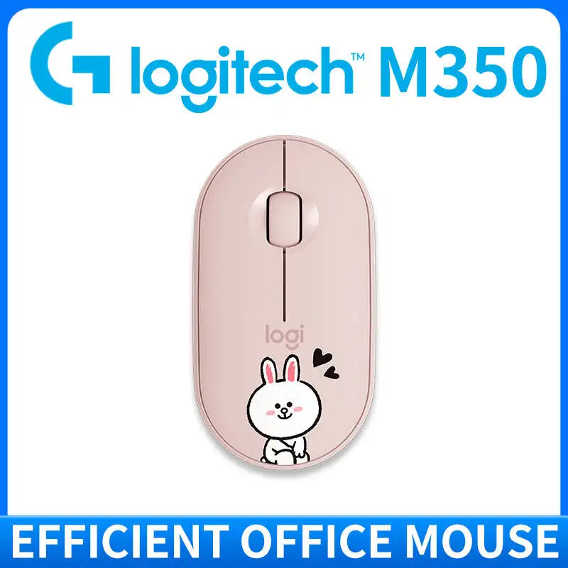 Logitech M350 POP Wireless Mouse Dual Mode Bluetooth 2.4Ghz Silent Click 18-Month Battery For PC Laptop Travel Office