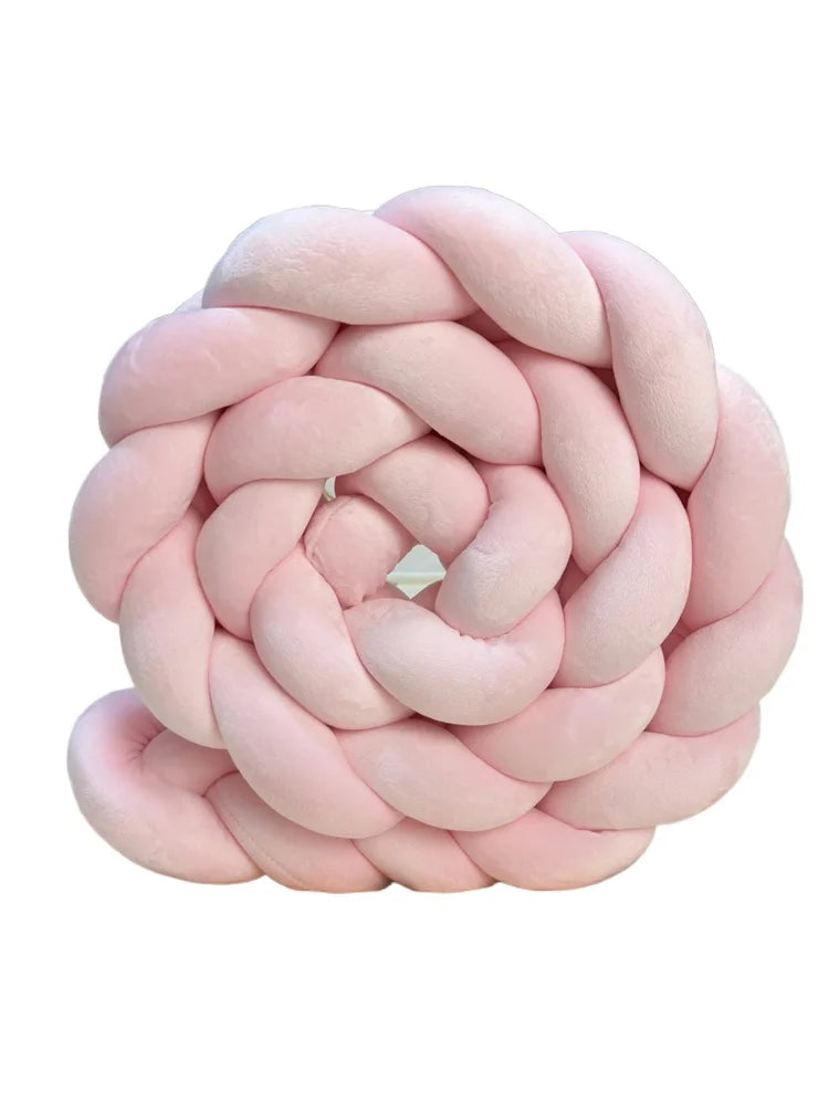Handmade Knotted Floor Mat Woven Decorative Pillow Comfortable Soft Stitched Knitted Pillow for Living Room Bed Decorations