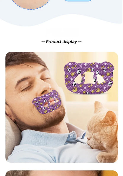 30Pcs Anti-Snoring Stickers Children Adult Night Sleep Lip Nose Breathing Improving Patch Mouth Correction Orthosis Tape