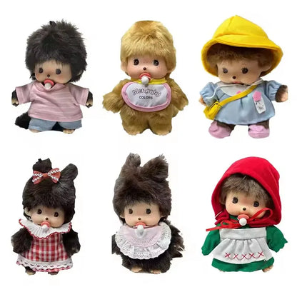 15cm Kid's DIY Monkey Cute Kawaii Plush Doll Soft Super School Bag Pendant Keychain Stuffed Animal Movie Doll Birthday Gift