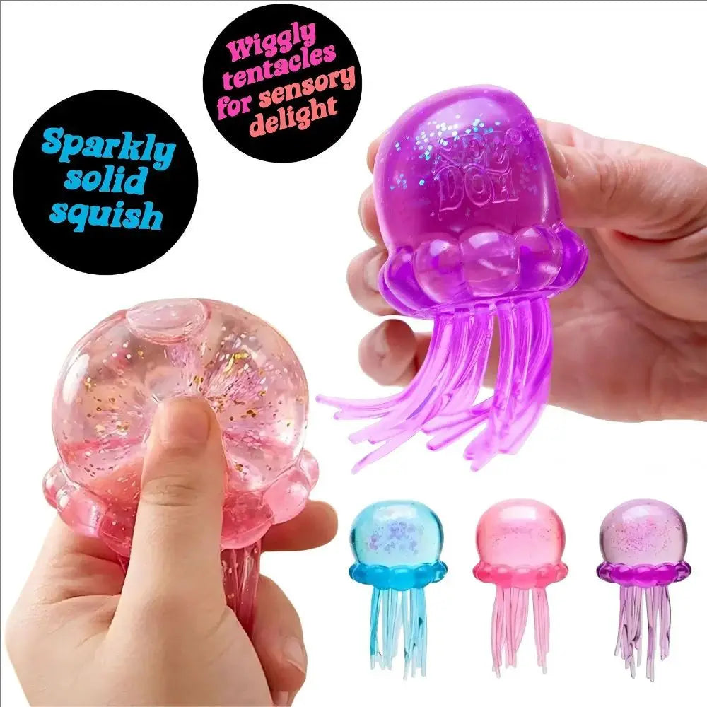 Squishies Nee Doh Meduza Zabawka do ściskania, Zabawka sensoryczna wodna Miękka galaretka do ściskania, antystresowa zabawka fidget