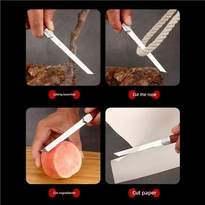 Exquisite stainless steel small straight knife fruit knife facas sushi household sharp portable magic pen hand meat knife