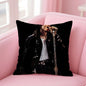 M-Michael J-Jackson Cushion Cover Linen Pillowcase Cover Soft Decor for Sofa Home Room
